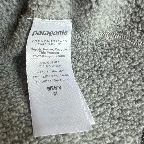 Patagonia Better Sweater Quarter Zip Fleece Stonewash Gray M - Picture 8 of 9
